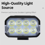 WEST BIKING 400Lm Digital Power Display Bike Headlight Waterproof Type-C Charging Flashlight 8 LED Beads High Brightness Bicycle Front Light for Road Night Riding