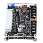20/24Pin ATX Power Transfer Board Digital Voltage Display Multi-Output 5V-12V USB PD Fast Charging Adjustable Voltage Module with DC Socket for Electronics Testing Multi-Device Charging