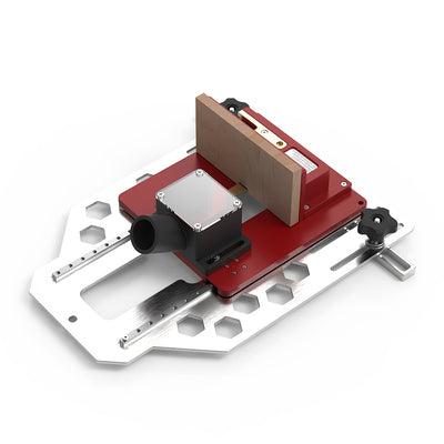 LinkMejor Box Joint Jig for Router Table Zero Gap & Dust Cover 3 Anti-Slip Sliders for Repeatable Precision
