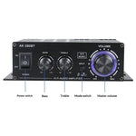 AK280BT Bluetooth HIFI Amplifier Single Channel Audio Power Amp 12-14V 80W 20-20KHz RCA Interface Aluminum Alloy