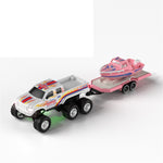 LinkMejor Q235 Q236 YW RTR Q Version 1/64 2.4G RWD Mini Alloy RC Car Six Wheel Off-Road Pickup Truck LED Light Support App Remote Control Three Speed Vehicles Models Pocket Toys Desktop Collection Gift For Boys