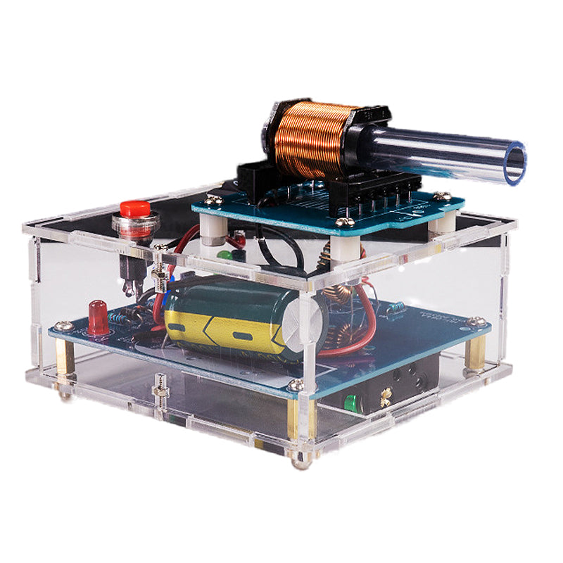 Electromagnetic DIY Electronic Kit Long-range Projectile High-voltage Coil Booster Circuit Board Production Welding Electronic Science Experiment
