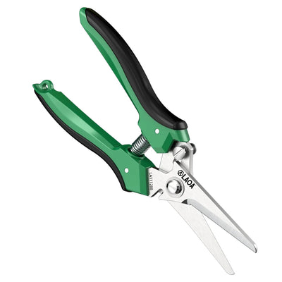 Multifunctional Serrated Stainless Steel Electrician's Scissors 200mm ABS Handles Labor-Saving Spring Versatile Cutting for Fabric and Cables