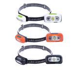 Outdoor Intelligent Sensing Headlight USB Charging Strong Bald Headlight LED Night Fishing Portable Night Running Light