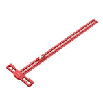 LinkMejor TS-24 Scribing Ruler Multi-Function 400mm/600mm Snap-In Slider 360° Marking Thickened Base Adjustable Length 400mm/600mm for Precision Tasks