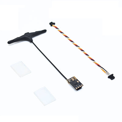 LinkMejor ELRS 2.4GHz PRO Direct Plug-in Receiver with 78mm Whip Dipole T-Antenna for FPV Racing Drone RC Airplane