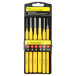6PCS Roll Pin Punch Set Fast Pin Removal Drive Pins In or Out 1/8 3/16 1/4 5/16 5/32 1/16 Inch for Hunting Woodworking Pistol
