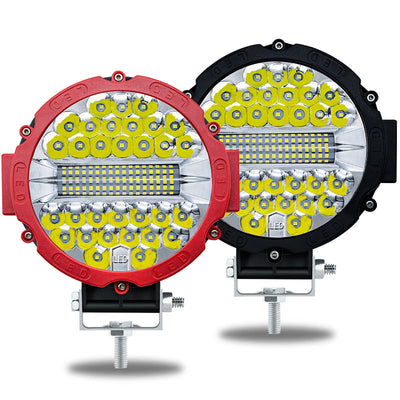 7-inch 51W Pair of Auxiliary Lights Wide Vision LED Work Light for Off-road Car SUV IP67 Waterproof White Light
