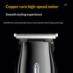Lenovo Hair Clipper with LED Display 7000RPM Motor & 5 Speed Settings 240Min Cordless Use USB Charging 3 Guide Combs for Home Haircut