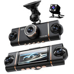 3 Inch IPS Screen 4 Lens Car Dashboard DVR Dash Camera Wifi Infrared Night Vision G-sensor 1920x1080P Video Resolution