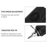 Electric Engraver 220V 25W Adjustable Power Metal Wood Ceramic Glass Plastic Engraving Pen Tool Precision Carving Machine European Plug High-Speed Vibration