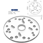 LinkMejor Edge Router Base Plate Compatible with Most Trimming Machines Clear Acrylic Design Precision Cutting Stable Installation Acrylic Router Base
