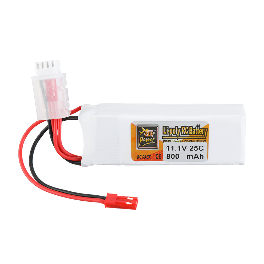LinkMejor 11.1V 800mAh 25C 3S Lipo Battery JST Plug