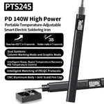 PTS245 PD3.1 140W Soldering Iron Kit Smart Digital Mini Solder Station for Electronics DIY Repair