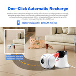 LinkMejor QF011 2MP 1080P Smart Pet Robot Camera Baby Monitors Smart Home Presence Detection Remote APP Control Monitor Night Vision Two-way Intercom Preventing Collisions Cat Toy Ball Recgmesotion Tracking Camera Anti-theft Machine