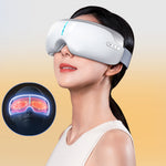 LinkMejor Foldable Eye Massager with Graphene Heating 3/5 Adjustable Modes 42°C Warm Compress USB Rechargeable for Eye Strain Relief