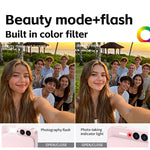 DC107 CCD 12MP HD Sliding Cover Digital Camera 4K Video Recording 2.8 Inch Touch Screen Beauty Selfie 3600mAh Battery OTG Triple Lens Camera System