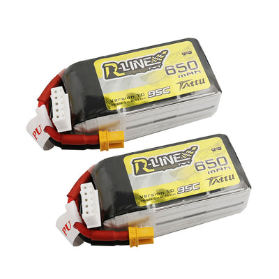 LinkMejor R-Line 4S 14.8V 650mAh 95C 4S1P Lipo Battery XT30 Plug for GEPRC Tern LR40 FPV Racing Drone