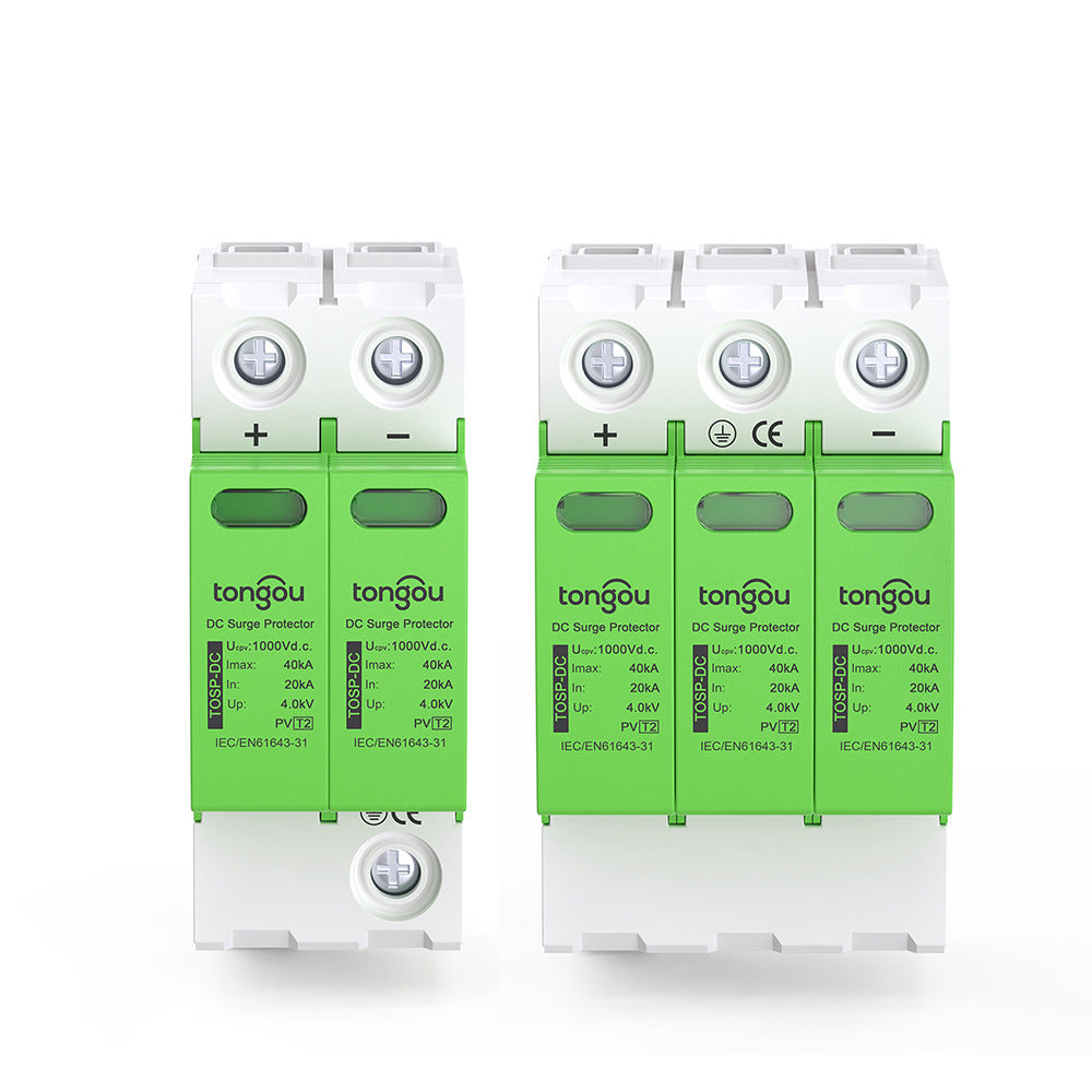 LinkMejor DC Surge Protector 2P/3P 1000V High Discharge Capacity 40kA Photovoltaic Solar Lightnin Protection Efficient Operation