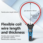 LinkMejor FC01 Digital AC Current Flexible Clamp Meter 9999A Auto Range LCD Frequency MAX Value Lock