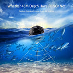 Wireless Sonar Fish Finder Portable 100m Range 2-120ft Depth LCD Display 125KHz Frequency Ice Fishing Accessories