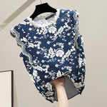 LinkMejor Women Patchwork Lace Print Loose Fit Tank Top Comftable Sleeveless Floral Vest Summer Daily Top for Women