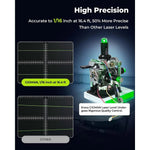 EU US Direct CIGMAN CM-S04 16 Lines Green Beam Laser Level 4x360° Self Leveling LCD Display 30m Range Rechargeable Battery IP54 Outdoor Pulse Mode Tool