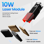 [EU/US/UK Direct] LONGER RAY5 10W Laser Engraver Newly Upgraded Version 24000mm/min Engraving Speed 0.06x0.06mm Laser Spot 3.5 inch Touch Screen 400x400mm Working Area Offline Carving 32-Bit Chipset WiFi Connection Support AI Lightburn
