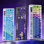 LinkMejor Ak980V2 PRO Mechanical Gaming Keyboard with Knob and TFT Color Display Tri-Mode Gasket Structure 10000mAh Battery Dual 8K Polling Rate
