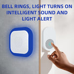Smart Wireless Doorbell 200-300m Long-Distance 4 Levels Volume Adjustable 38 Ringtones 7 Colors Lighting Ultra-Long battery Waterproof Plug&Play Music Doorbell