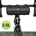 LinkMejor Handlebar Bag 2.5L Capacity 100% Polyester Waterproof Bicycle Frame Bag Multifunction Portable Shoulder Bag for LAOTIE SAMEBIKE MTB Bike