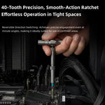 LinkMejor RS1 PLUS 38-in-1 Ratchet Screwdriver Kit Magnetic T-Handle Precision Tool Set with S2 Steel Bits