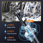 5 inch 8mm Handheld Inspection Borescope Endoscope 1080P Dual Lens 360 Degree Rotation Endoscope Camera