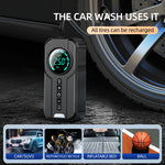 Portable Wireless Air Pump 15000mAh 150PSI Fast Inflation Charging LED Lighting HD Display for Car SUVs Motocycle Bike Ball