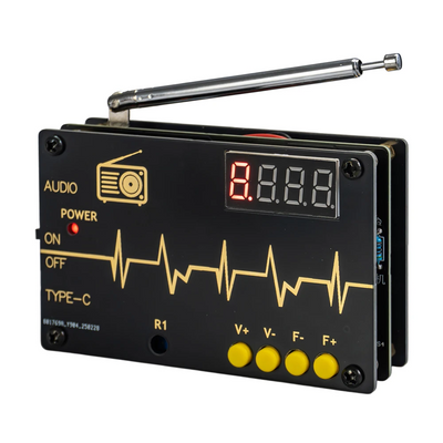 TDA5807S FM Radio Kit High Sensitivity RDA5807M Chip 87-108MHz Frequency Range Dual Power Options Compact Lightweight Portable DIY Set