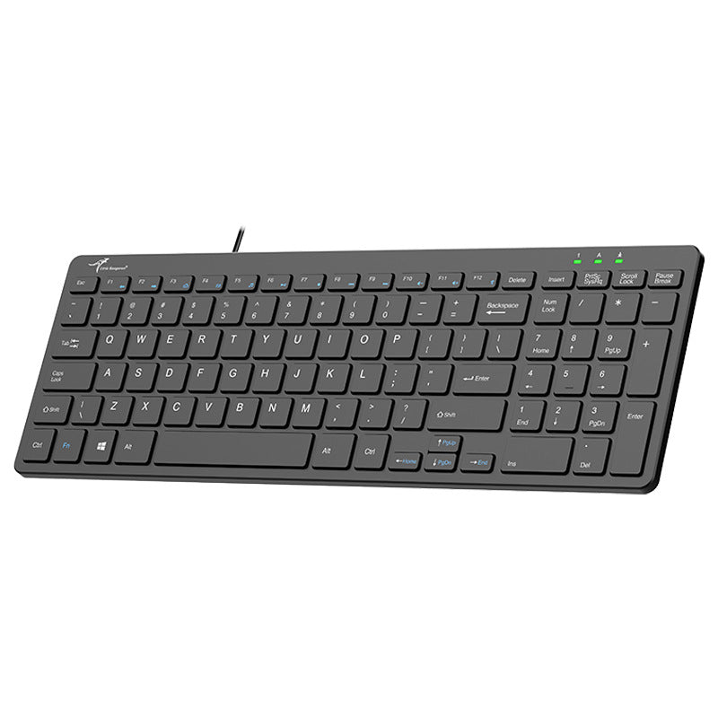 LinkMejor USB Wired Keyboard 100 Keys Scissor Switch Multimedia Function Slim Keyboards for Desktop Laptop Computer Office