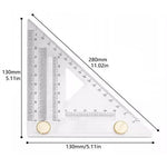 1Pc Carpenter Square 3D Multi Angle Measuring Ruler Precision Hole Positioning Marking Gauge Woodworking Scriber Triangle Ruler