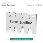 Angle Gauge Wire Cutting Stainless Iron Carbon Steel Tool Setting Template Thread Nickel Plated Carpenter Gauging Measuring Tool