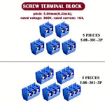 92Pcs Double-sided PCB Board Single Row Pin Single Row Female Terminal Kit Printed Circuit Boards Part Electronic Components