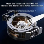 CX08 15W Strong Magnetic Phone Cooler Semiconductor Mobile Radiator Low Noise Rotatable Clip