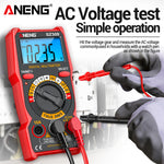 LinkMejor SZ309 SZ309pro Digital Multimeter AC DC Voltage Current Tester 600V 10A Resistance Capacitance Frequency Measurement Backlit Display Portable