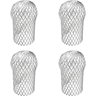 4 Pack Waterproof Aluminum Gutter Guards 3.5x6.5 Inches Expandable Leaf Filter Strainer for Preventing Blockage from Leaves and Debris Easy Installation
