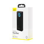 Baseus 65W USB PD 30000mAh Power Bank PD QC3.0 FCP SCP Fast Charging External Battery Charger 3 Inputs & 5 Outputs with 100W USB-C to USB-C Cable for iPhone 16 16 Pro 15 Mini for Samsung Galaxy Z Flip6 Xiaomi 15 pro for iPad Pro 2020 MacBook Air 2020