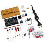 DIY LM317 Adjustable Voltage Regulator 1.25V-12V 2W Power Supply Kit with Digital Display and Acrylic Enclosure for Electronics Projects