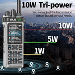 LinkMejor BJ-9000 10W Walkie Talkie GPS APRS CB Radio 27MHz Professional Mobile Transceiver with Bluetooth Aviation Band Shortwave AM FM Receiver SW MW LW Radio for Car Truck