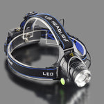 BIKIGHT 568D 650LM LED HeadLamp Waterproof 3 Modes Telescopic Zoom Rechargeable Running Camping Cycling Light