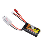 2Pcs LinkMejor 7.4V 300mAh 30C 2S LiPo Battery PH2.0 Plug for RC Drone