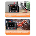 Insulation Resistance Tester High Voltage Megohmmeter 250V-2500V 1MΩ-40GΩ Digital Display AC DC Voltage Measurement Auto Range Professional Electric Testing Device