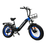 [USA Direct] BAOLUJIE DP2003 48V 12AH 500W Recommended Top Speed 25KM/H 20*4.0inch Electric Bicycle 30-40KM Max Mileage 120KG Payload Electric Bike