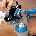 LinkMejor Multi-Vise Portable Vise Removable Jaws 360° Rotation 50° Tilt Bench Clamp Rotary Tool Holder